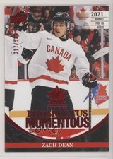2023 Team Canada Juniors Prospectus Momentous Electric Red /549 Zach Dean 00jz