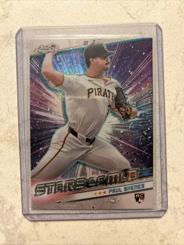 2024 Topps CHROME Update Paul Skenes RC Stars Of MLB Card #CSMLB-64 Pirates a11