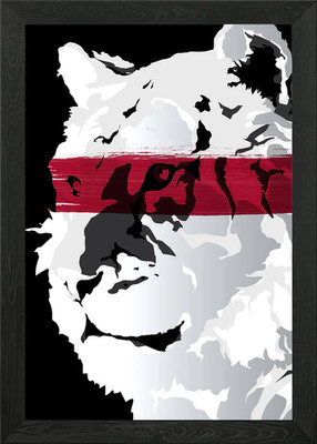 Ein schlichtes Farbverlaufsbild einer Biene gerahmt Wandbild Poster Leinwanddruck Bild