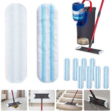 Fits For Vileda H2PrO Mop Pads 10 Pack Reusable Microfibre Refills | BEST VALUE