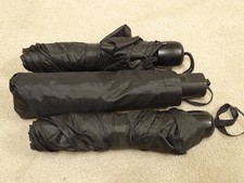 job lot 3x compact handbag briefcase black umbrellas