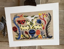 Petra Borner Red Vines Flower Abstract Nordic Floral Print Scandinavian Modern