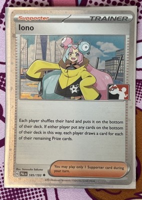 Iono 185/193 Holo Pokemon Preispaket Serie 4 Pokemon Karten Play Stamp