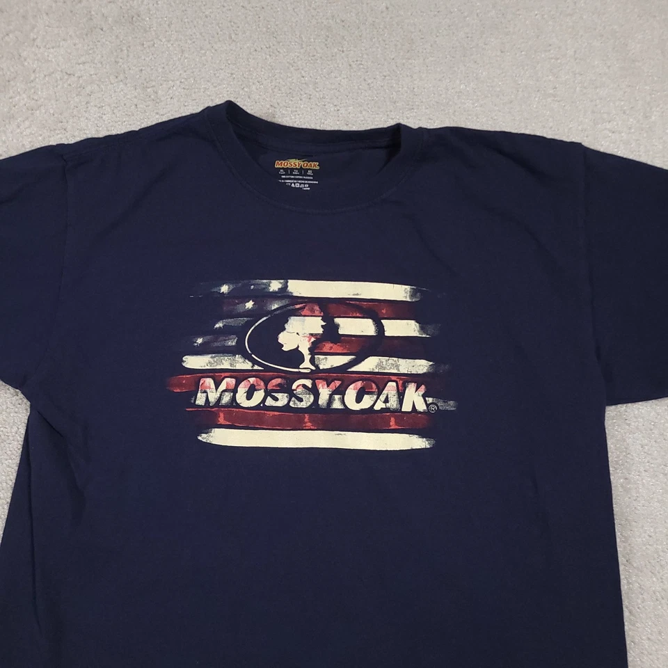 Camisa Roble Mossy Juvenil XL Bandera Americana Camuflada Exterior Gráfico Camiseta Caza Foto 3 de 4