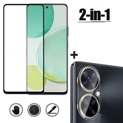 2in1 Set Panzerfolie aus Echtglas für Huawei Nova 11i Display Kamera Schutzglas