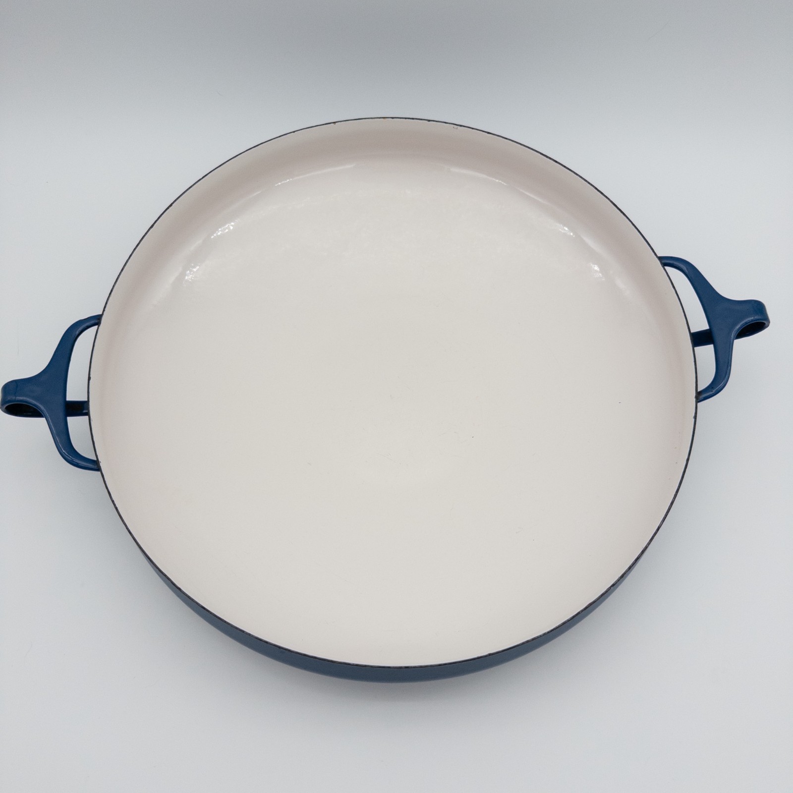 Dansk Kobenstyle Paella Pan Enamel Blue 13.4in Vintage France IHQ Collectible