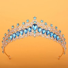 Rhinestone Tiara Headband Women's Bridal Wedding Crown Celebration Hairpiece