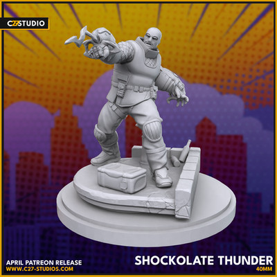 C27 - Spider Foes Ult. Shocker Fan Sculpt (40mm Marvel Crisis Protocol Scale)