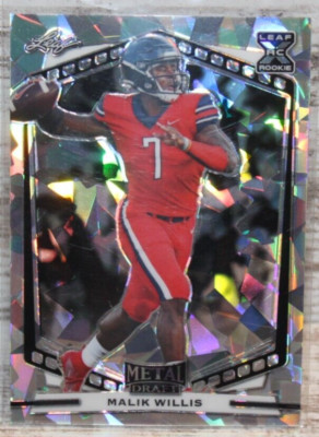 2022 Leaf Metal Draft Silver Cracked Ice #B-MW1 Malik Willis