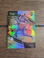 Bruce Brown 2018-19 Panini Select Courtside Silver Prizm Rookie RC #238 SP Card. rookie card picture