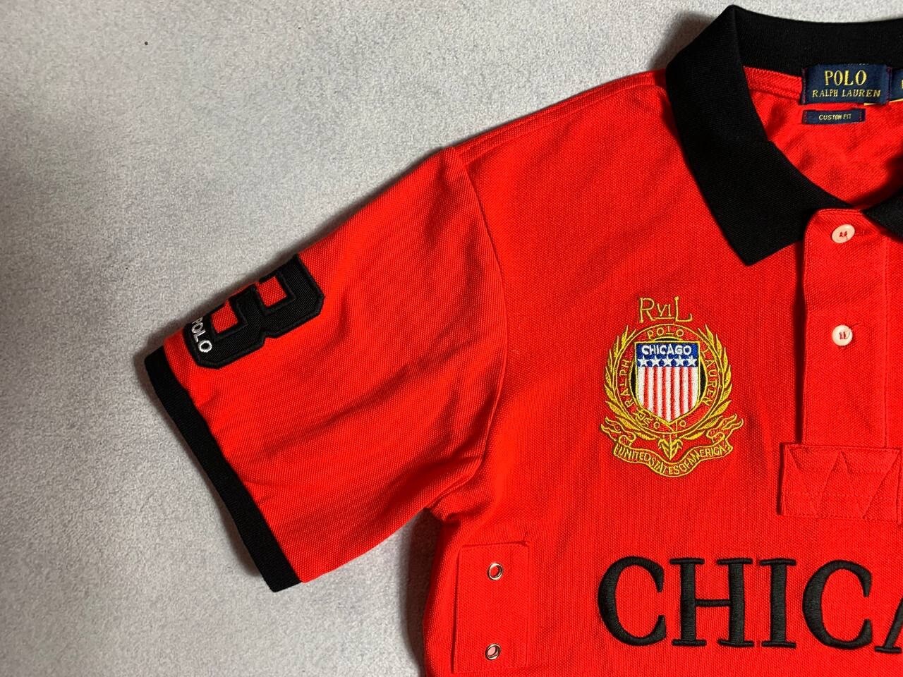 Polo Ralph Lauren Polo T-Shirt Chicago USA #3 Big Pony Luxury PRL Chief Keef image 5