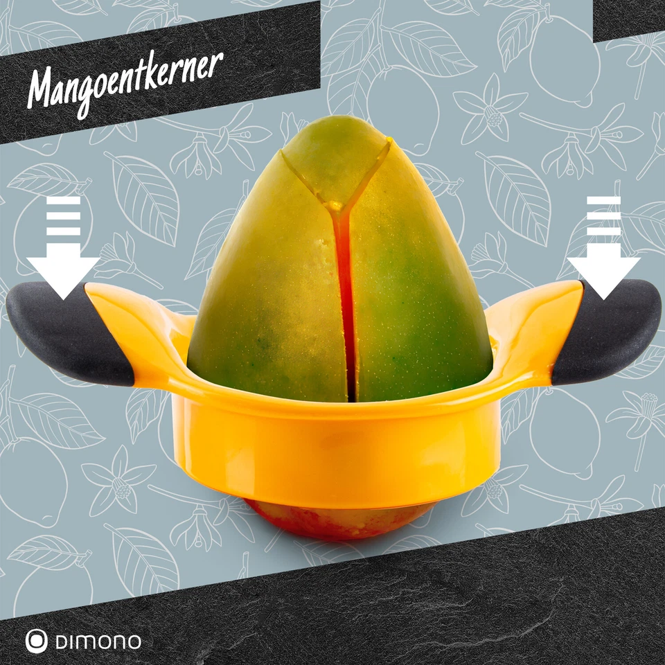Mangoteiler Mango-Entkerner Schäler Teiler Mangoschäler Mangoentkerner Design - Bild 3 von 4