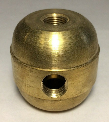 Nuevo Latón Torneado Grande 2 Piezas Cuerpo de racimo, 2 luces, grifo 1/8F, sin terminar #CB450A - Imagen 1 de 3