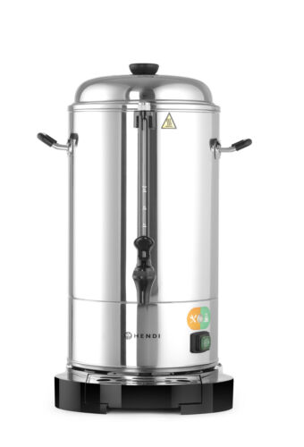 Hendi Rund-Filter-Kaffeemaschine Kaffee-Perkolator doppelwandig 10 Liter Silber - Bild 7 von 10