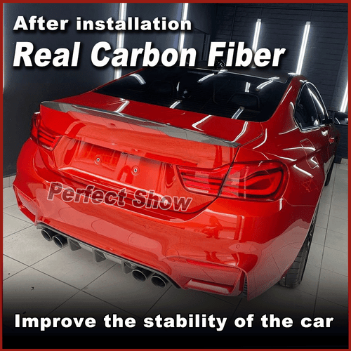 Difusor de carbono difusor trasero para BMW M3 F80 M4 F82 F83 14-19 parachoques alerón - Imagen 2 de 11