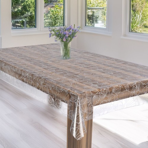 Laro Premium Line 0,3mm weich transparente Tischdecke Folie Transparent Ginko - Bild 3 von 5