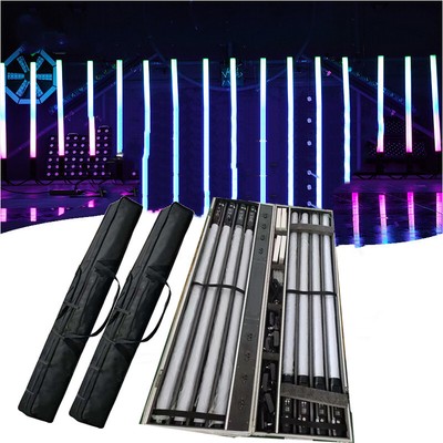 8pcs+case 360 Titan Tubes Wireless Battery Pixel Led Light for Dj Stage Lights