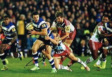 Sam BURGESS Bath Rugby Union Signed Autograph RARE 12x8 Photo 5 + Dealer COA