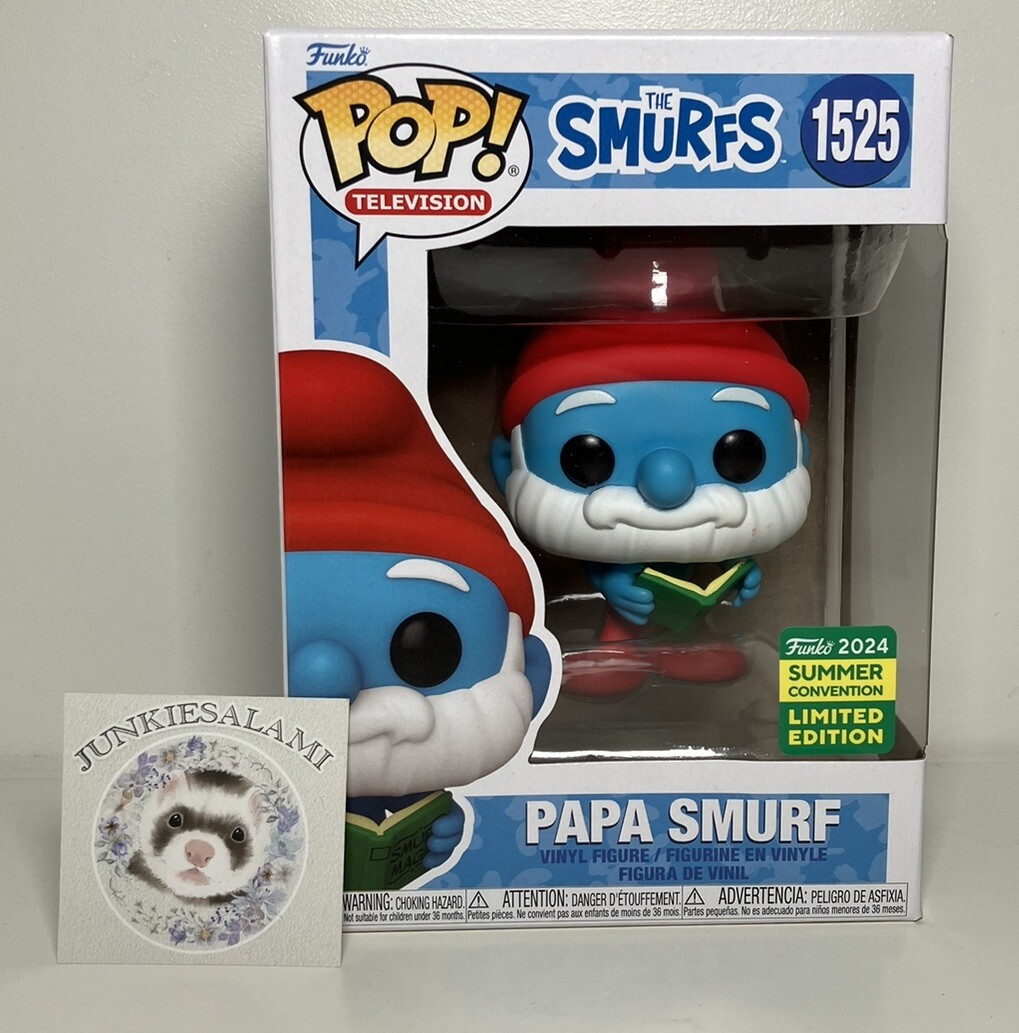 The Smurfs #1525 Papa Smurf Funko Pop! Vinyl Figure TV SDCC