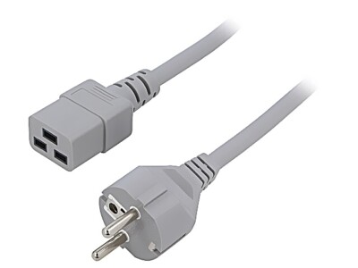 SN25-3/15/5GY Kabel 3x1,5mm2 CEE 7/7 (E/F) Stecker,IEC C19 weiblich PVC 5m LIAN