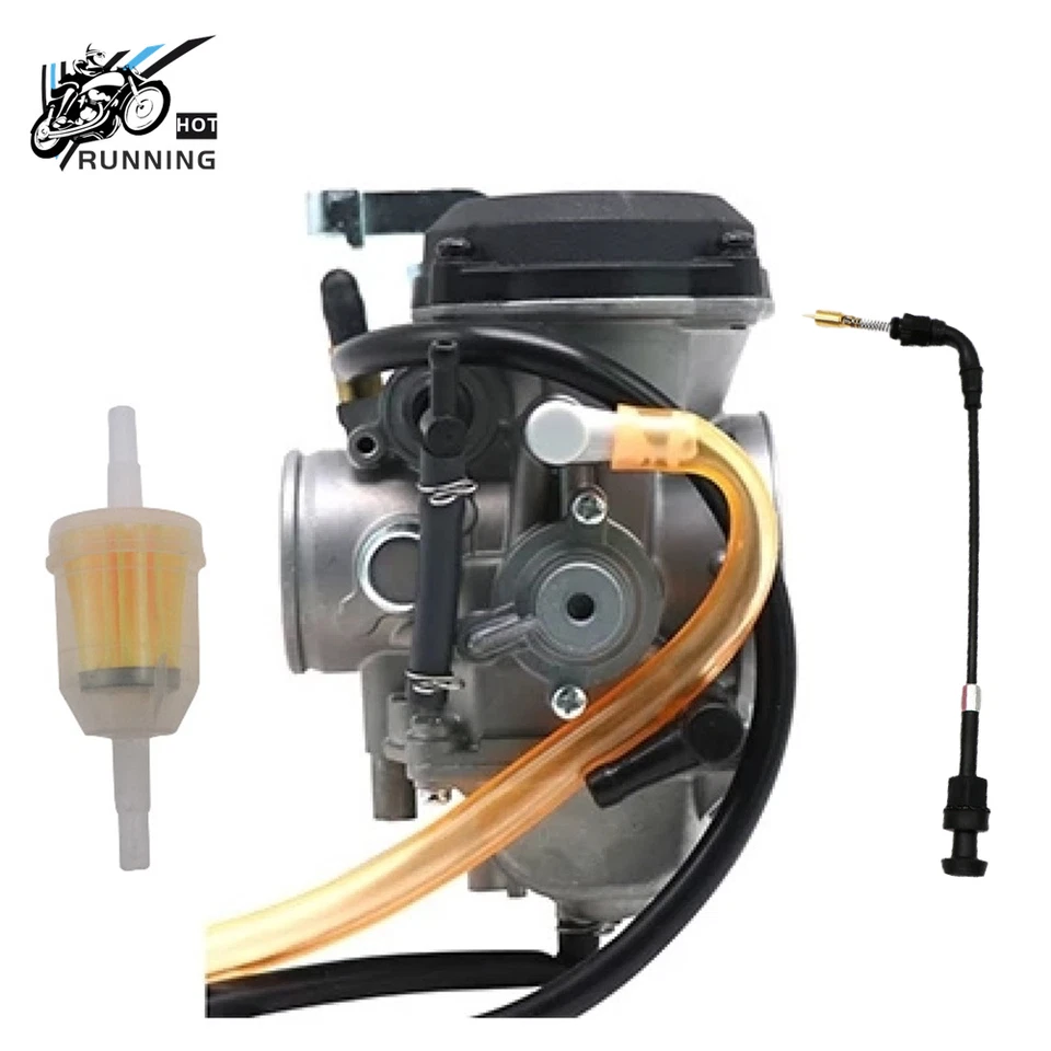 Carburador e cabo de estrangulamento para Kawasaki 2008-2018 KLR650 15004-0050 15003-0118 novo - Imagem 2 de 4