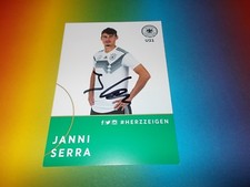 Janni Serra  U21 DFB Team  signed signiert Autogramm Autogrammkarte selten 