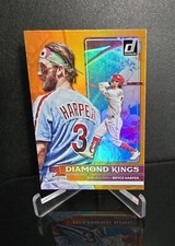 BRYCE HARPER 🔥 2022 Panini Donruss Diamond Kings Holo Orange Parallel SP #17
