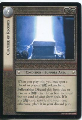 Lord Of The Rings CCG Hunters 15U3 Chamber of Records