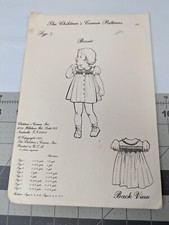 The Childrens Corner Pattern Bessie Sz 5 Uncut