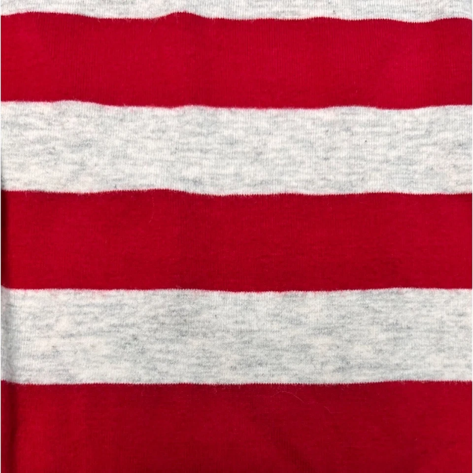 Leggings recortados de algodón orgánico a rayas rojas talla 12 Paper Wings Foto 3 de 4