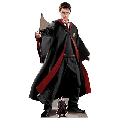 Harry Potter Wand Stil Offiziell Lebensgröße Karton Ausschnitt Mit Gratis Mini