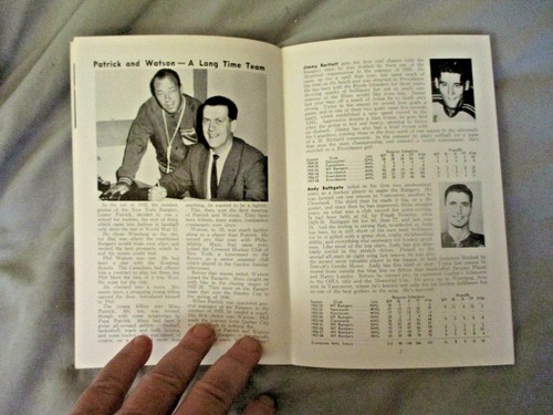 1958-59 NEW YORK RANGERS MEDIA GUIDE YEARBOOK 1959 Program BLUE BOOK Press Book - Picture 4 of 12