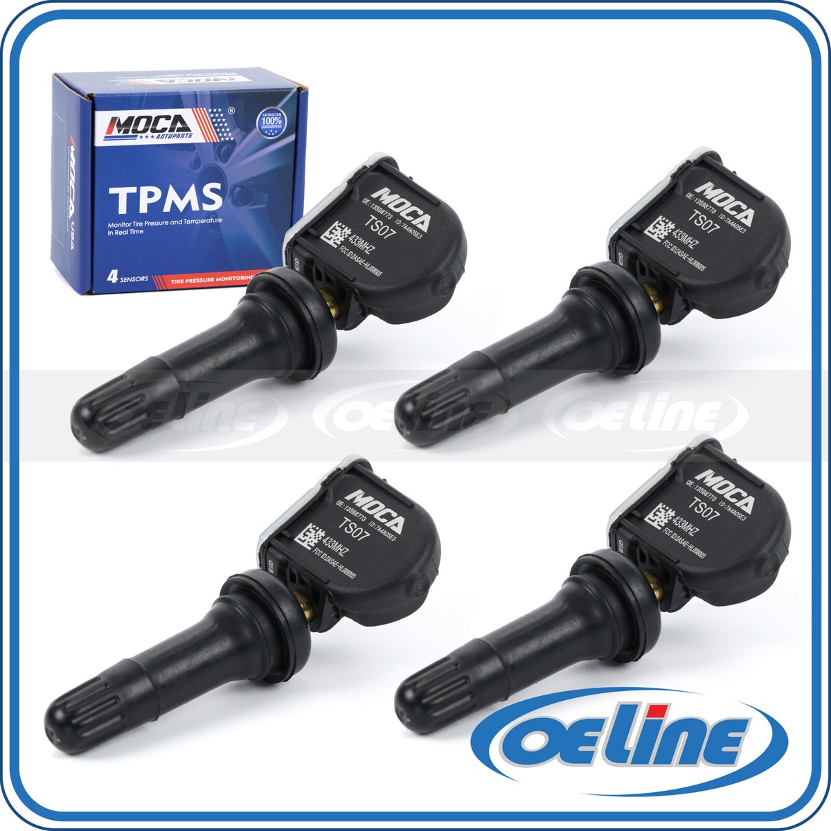 Genuine OEM GMC Chevy Buick Cadillac Snap-In TPMS Tire Pressure Sensor 13528563