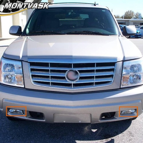 FIT FOR 02-06 CADILLAC ESCALADE LH & RH W/ BULB CLEAR LENS FOG LIGHT - Picture 12 of 12