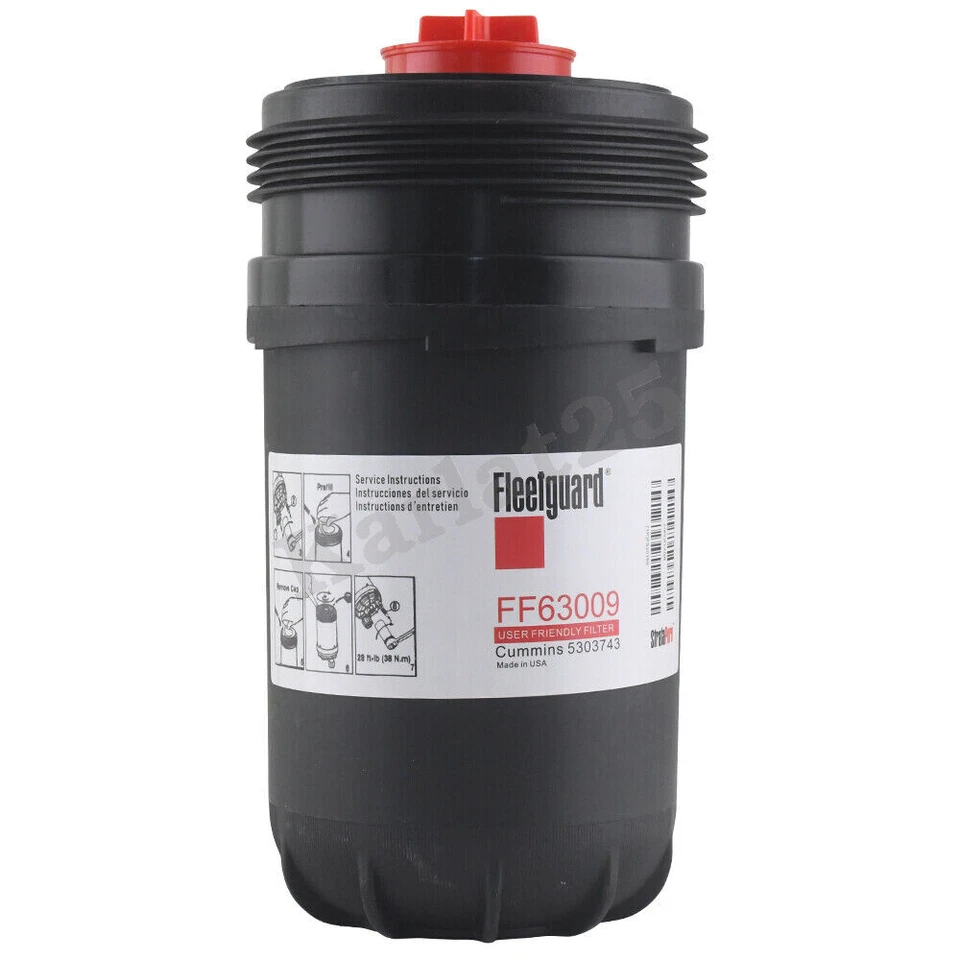 6X Filtro de combustible Fleetguard FF63009 Reemplaza la parte del motor Cummins 5303743 FF63054NN Foto 3 de 4