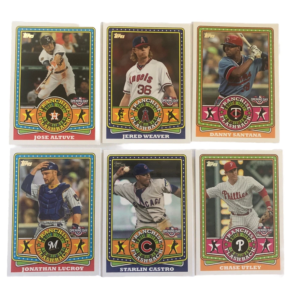 2015 Topps Opening Day Inserts Franchise Flashback 19 Card lot - Image 3 of 4