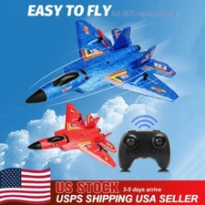 US RC Airplanes F22 Jet Remote Control Fighter Night Flight RTF 2.4gHz Model Toy