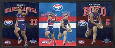 2013 AFL TIP-TOP TAZO [FOOTY SUPERSTARS] FULL 3 CARD TEAM SET (WESTERN BULLDOGS)