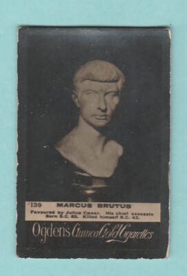 MARCUS  BRUTUS  (B)  -  PERSONALITY  -  OGDENS GUINEA GOLD  -  1901