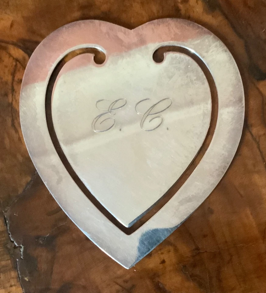segnalibro a forma di cuore ARGENTO 800 , Greggio Argentiere - Immagine 3 di 4