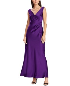 ralph lauren navy blue evening gown