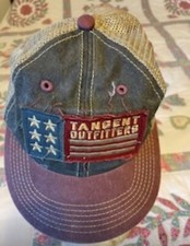 Tangent Outfitters Baseball Cap Patriotic Flag Youth SnapBack Distressed