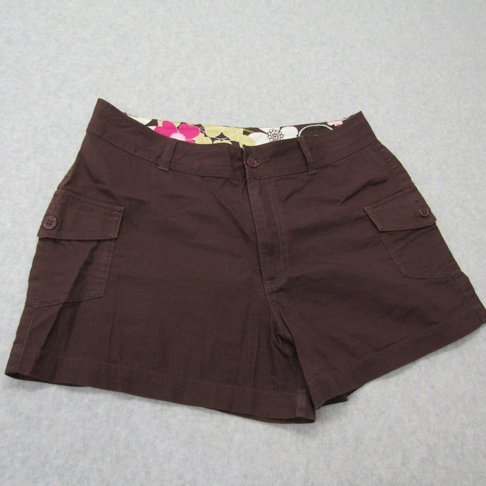 Bermuda Catalina Feminina Cintura Média Praia Casual Preppy Vermelha Tamanho M - Imagem 3 de 4