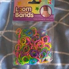 Loom Band Pack of 300 Mixed Multi Coloured Bands 
