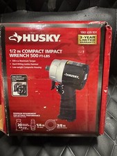 New Husky 1/2" Compact Impact Wrench Air Tool - Black (H4435)