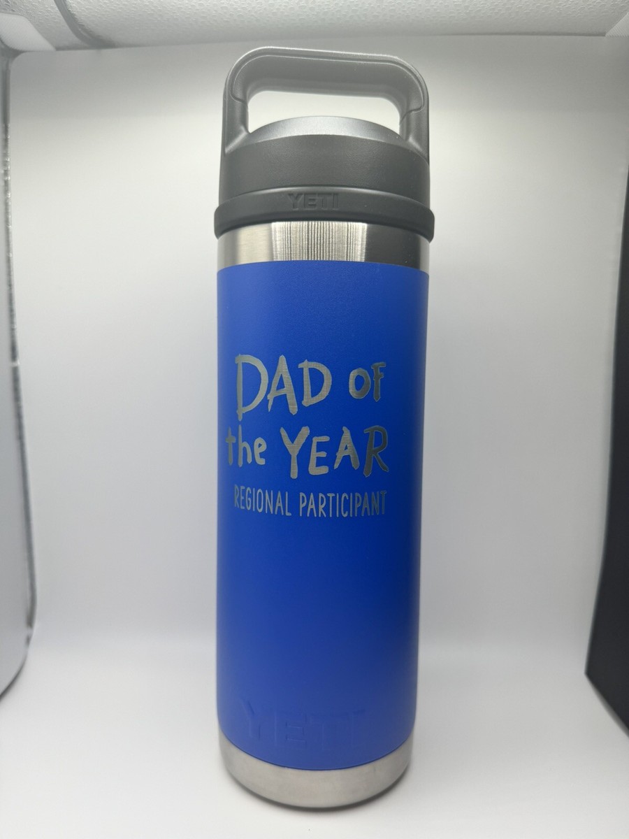 Yeti Corporate Blue 18 Rambler Bottle Dad of the Year Limited