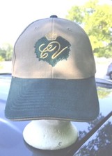 Vintage Nissan Crown Valley Winery Mens Cap Hat Beige Green Adjustable