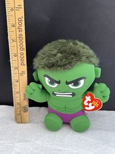 Marvel TY Beanie Babies Beanbag Incredible Hulk 2019 7" Plush
