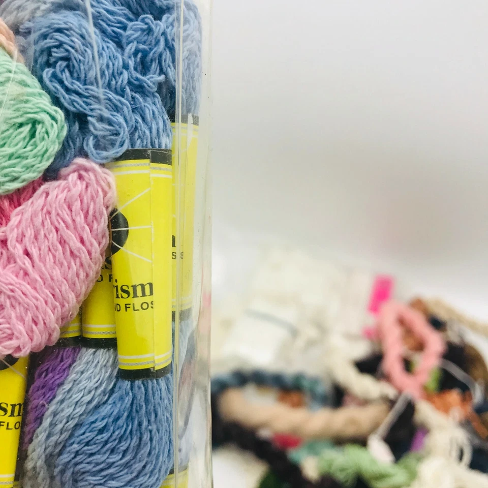 Lot Embroidery Thread Needlepoint Cross Stitch Crewel Prism Bobbins Wool Rare - Image 3 of 4