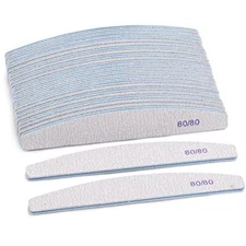 25 Count Coarse Nail Files Reusable Rough Nail Files Double Sided 80/80 Grit